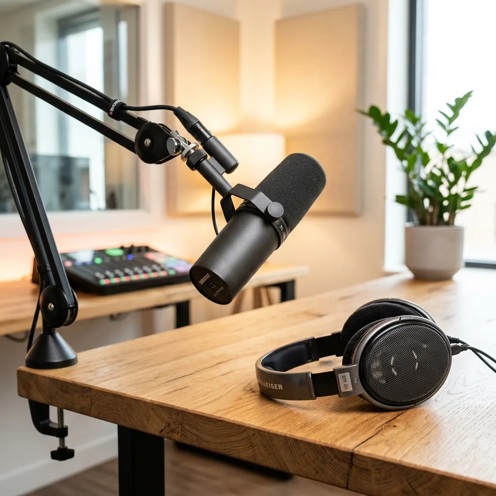 Estudio de podcasting y radio